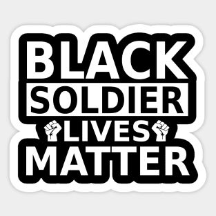 Black Soldier lives Matter- Black History Month- Black Lives Matter Sticker